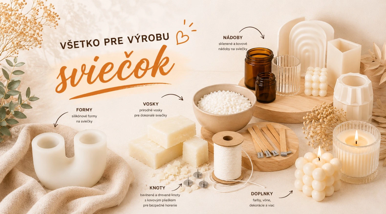 výroba sviečok
