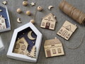 Drevené vianočné výrezy ARTEMIO 20ks - vianočný mix Home 4 Christmas