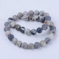 Minerálne korálky 6mm - jaspis mapový Picasso 20ks - sivé