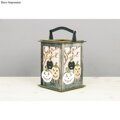 Drevený lampáš 26cm - tekvice