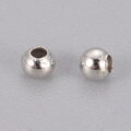 Kovové korálky medzikusy 2,5mm platinovo strieborné 10g