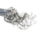 Sušená tráva Curly Ting Ting - metalická strieborná