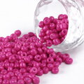 Korálky Rokajl 4mm 20g - nepriehľadné - magenta