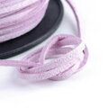 Semišové šnúrky 4mm 25 roliek - mix farieb