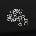 Bižutérne otváracie krúžky 4mm 10g - strieborné