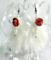 Dekoračné pierka 5-12cm 10g - biele