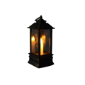 Dekoratívny LED lampáš 13cm - antický zlatý