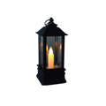 Dekoratívny LED lampáš 13cm - čierny