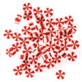 Polymerové korálky – Vianočné cukríky 1cm 48 ks