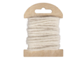 Vlnená merino šnúrka 5mm 3,5m - biela
