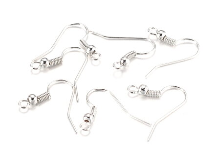 Afroháčiky 18mm platina 5g (25ks)