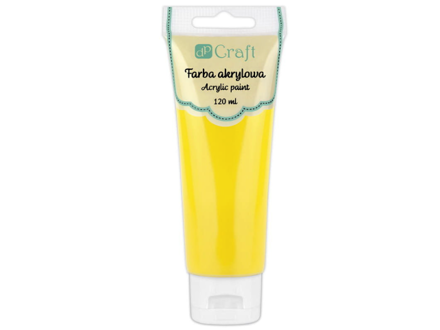 Akrylová farba 120ml - sýta žltá