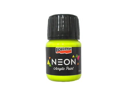 Akrylová farba neónová 30ml - žltá