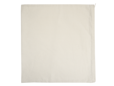 Bavlnená obliečka na vankúš so zipsom 40x40cm - prírodná béžová