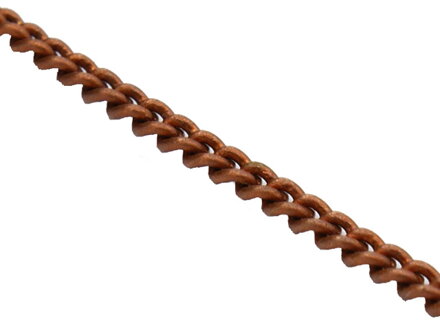 Bižutérna retiazka 2x1,5mm - medená