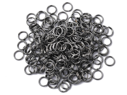 Bižutérne otváracie krúžky 6mm 5g - antické strieborné gunmetal