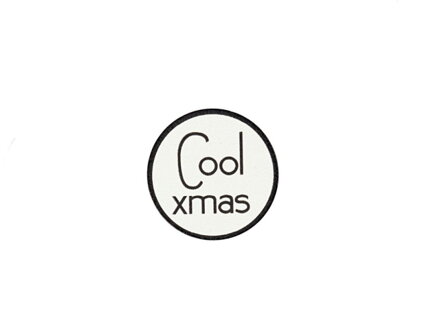 Drevená nalepovacia ozdoba - Cool Xmas