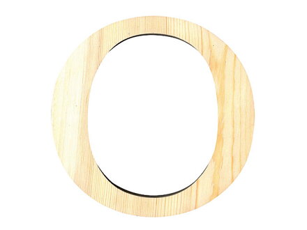 Drevené písmeno 11,5cm - O