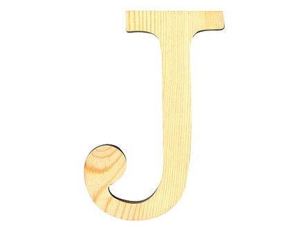 Drevené písmeno 11,5cm - J