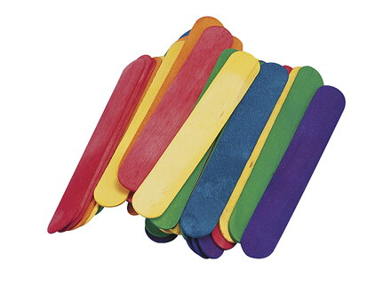 Drevené špachtle 15cm - farebné