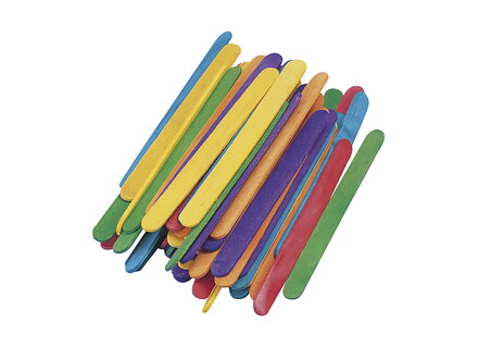 Drevené špachtle 5,5cm - farebné