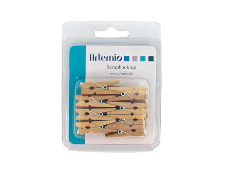Drevené štipce 3,5cm - 16ks