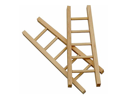 Drevený mini rebrík 10cm
