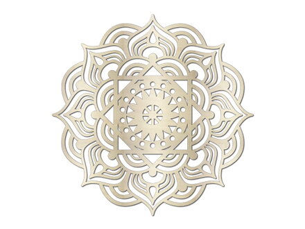 Dýhový drevený výrez 20cm - Mandala 8