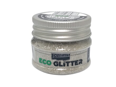 Eco glitre PENTART extra jemné - strieborné
