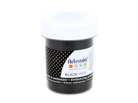 Embosovací prášok 40ml - čierny