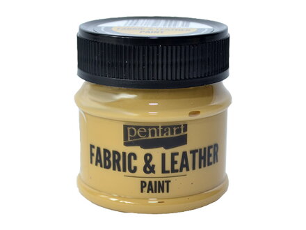 Farba na kožu a textil PENTART 50ml - svetlohnedá