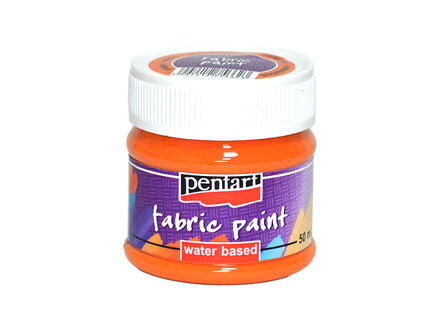 Farba na textil PENTART 50ml - oranžová