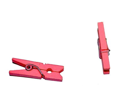 Farebný drevený štipec 2,5cm - malinový