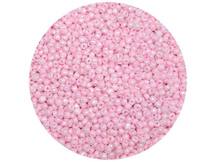 Korálky Rokajl 4mm 20g - nepriehľadné svetloružové