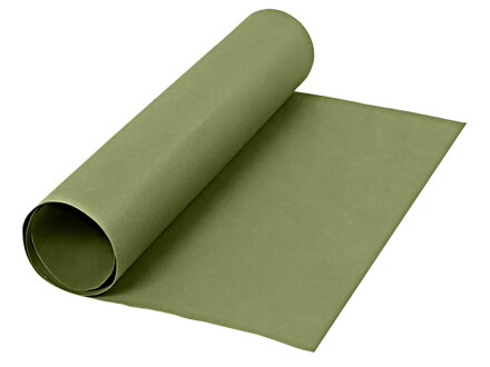 Kožený papier na šitie 1m - olivový