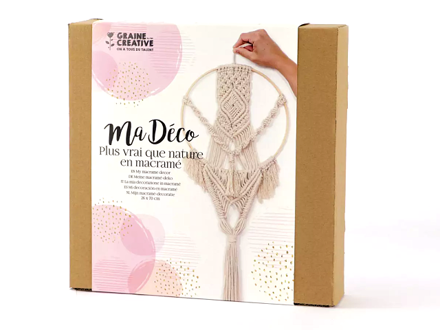 Kreatívna sada macramé - 25cm bambusový kruh