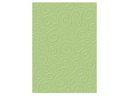 Kreatívny papier MILANO embosovaný A4 220g - trávovo zelený