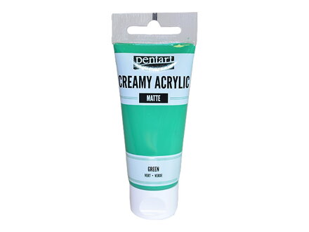Krémová akrylová farba 60ml matná - zelená