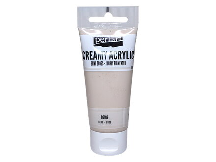 Krémová akrylová farba 60ml pololesklá - béžová