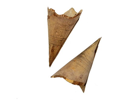Kužeľ z brezovej kôry - vintage hnedý