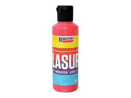 Lazúra na drevo PENTART 80ml - červená