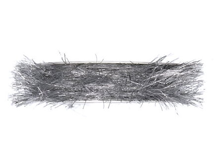Lurexová chlpatá šnúrka 2mm - strieborná