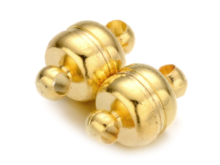 Magnetické zapínanie súdok 11x7mm 3ks - zlaté