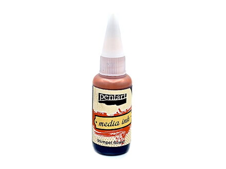 Media ink PENTART - alkoholový atrament 20ml - tmavooranžová - trúbkovec
