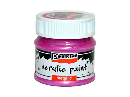 Metalická akrylová farba PENTART 50ml - svetlofialová