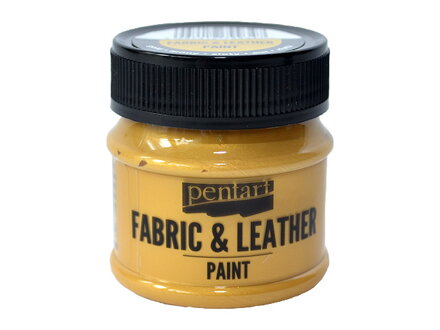 Metalická farba na kožu a textil 50ml - zlatá