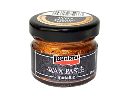 Metalická vosková pasta 20ml - medovo zlatá