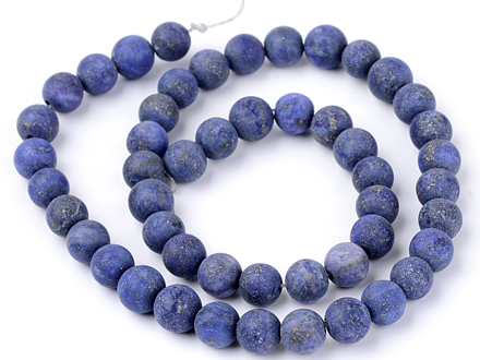 Minerálne korálky 6mm - lapis lazuli 20ks - tmavomodré