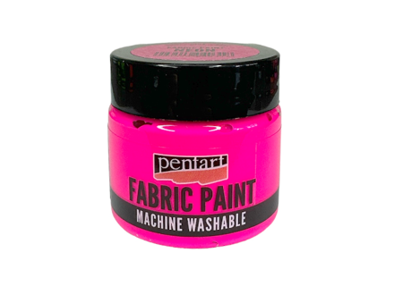 Neónová farba na textil PENTART 30ml - ružová