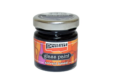 Nevypaľovacia farba na sklo PENTART 30ml - búrkovo modrá